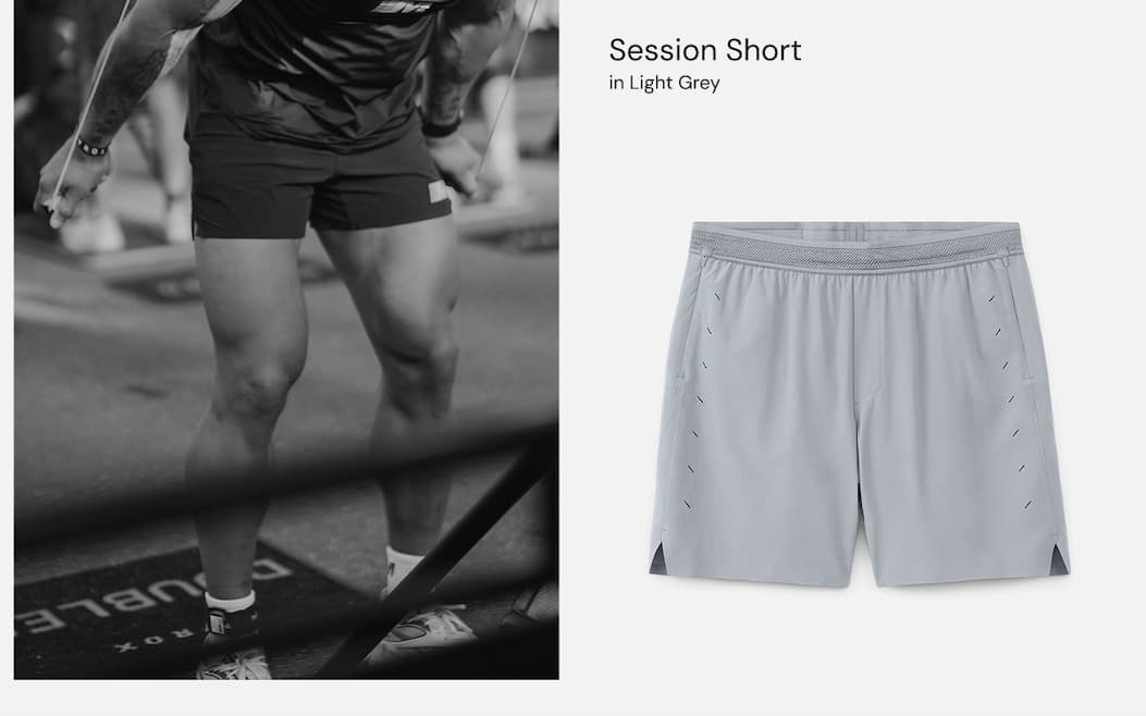 http://Shop Light Grey Session Short