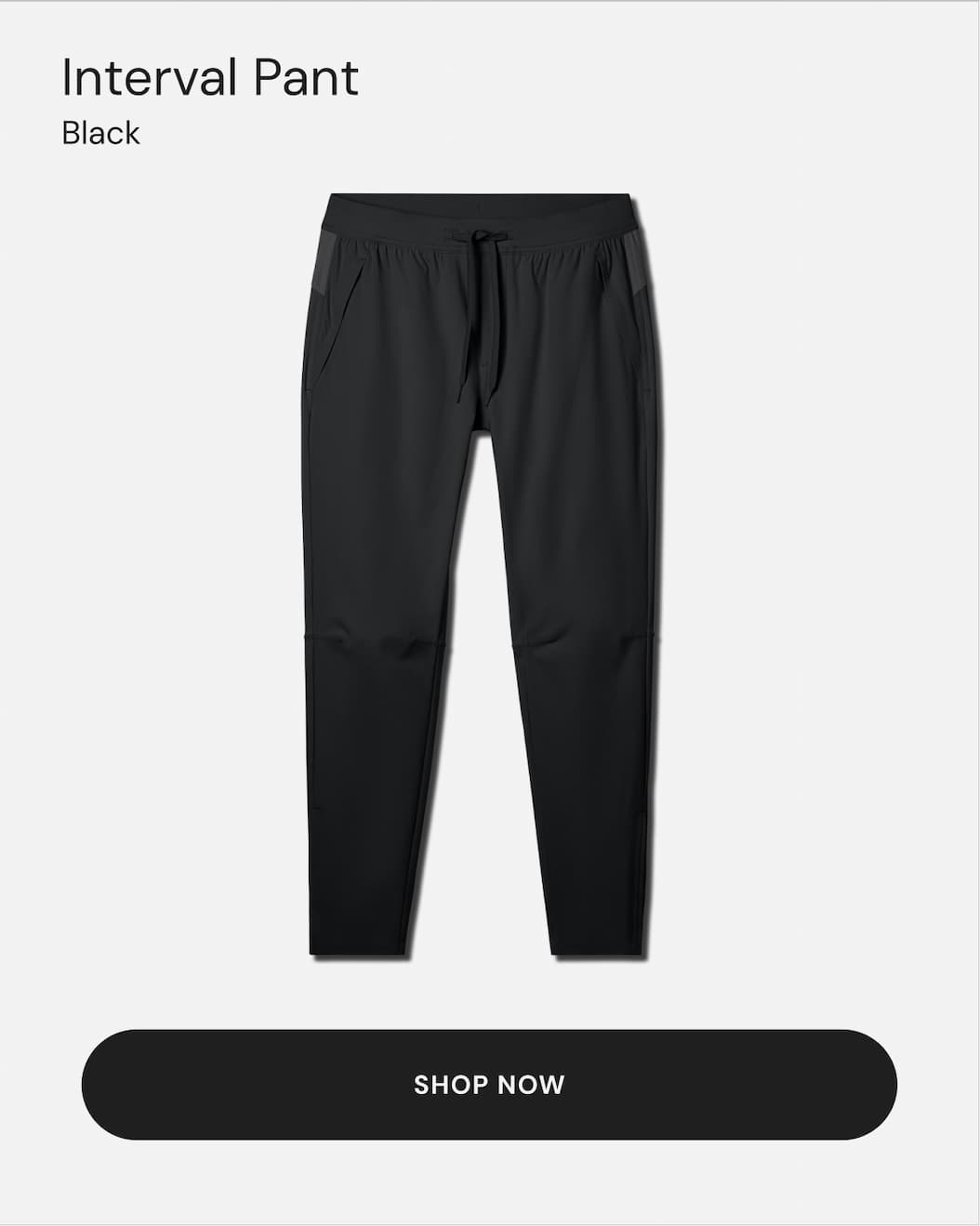 Interval Pant Black