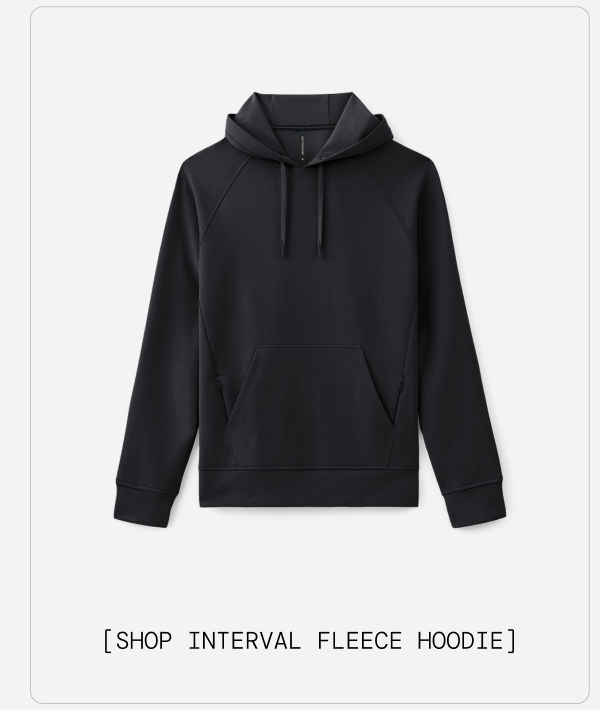 PDP Image Black Interval Fleece Hoodie