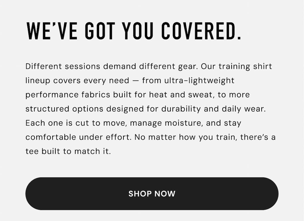 Your Perfect Training Shirt