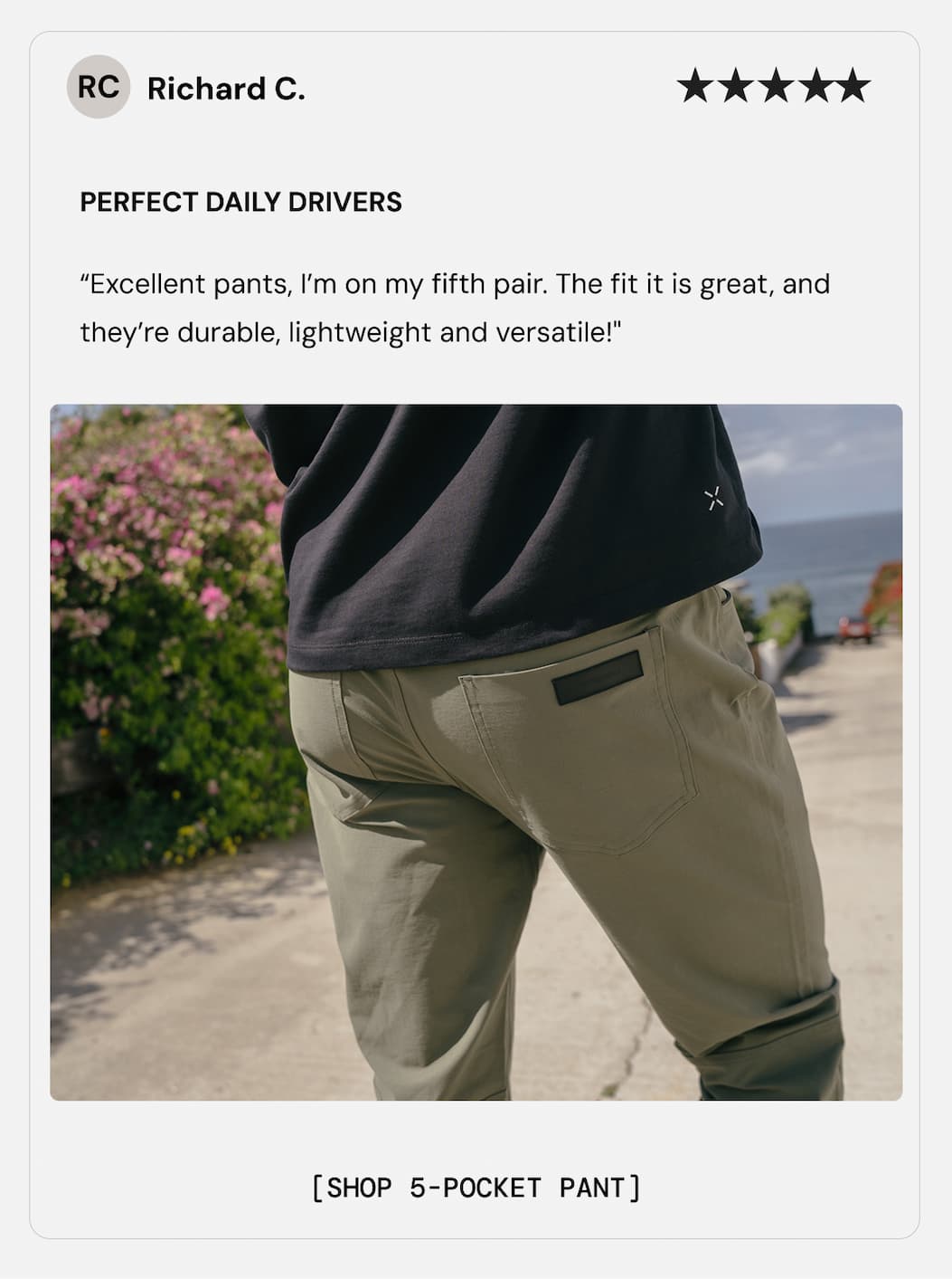 5 Star Review from Richard C.