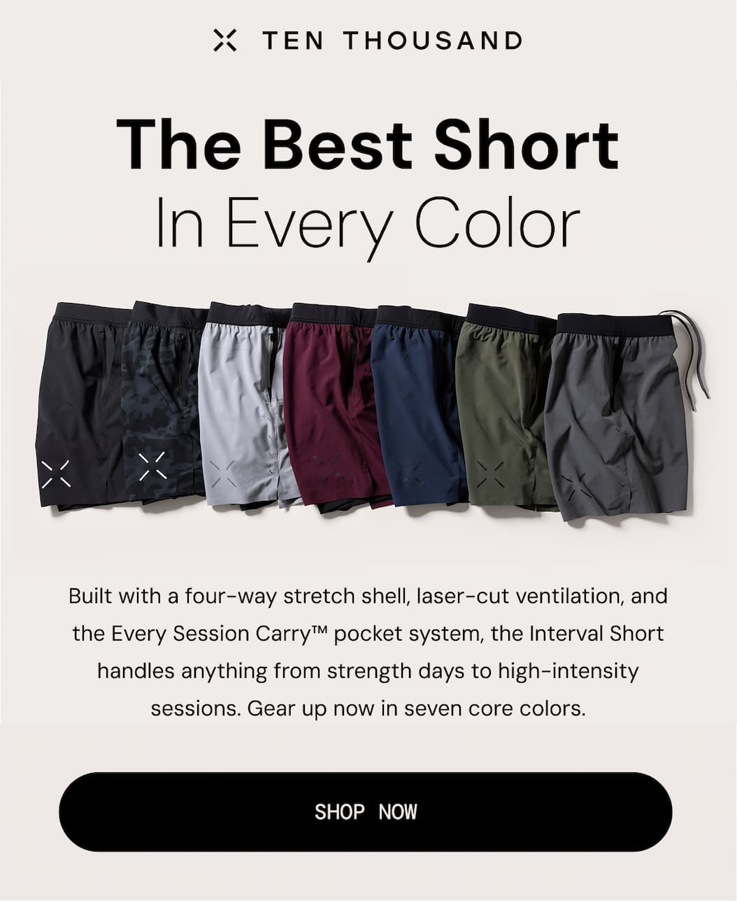 Ten Thousand: The Best Short in Every Color. Shop #1 Bestselling Interval Short Now