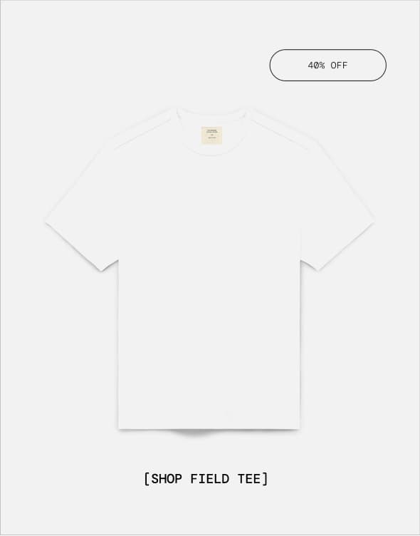 Shop White Field Tee