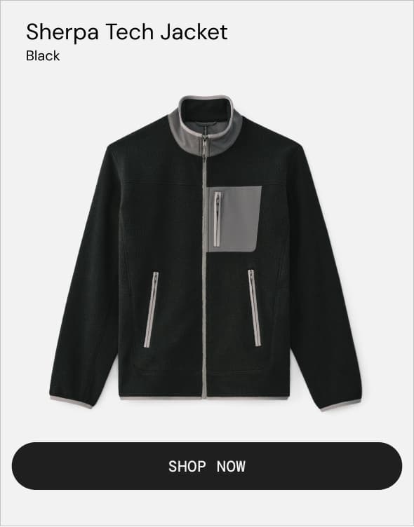 Shop the Black Sherpa Tech Jacket