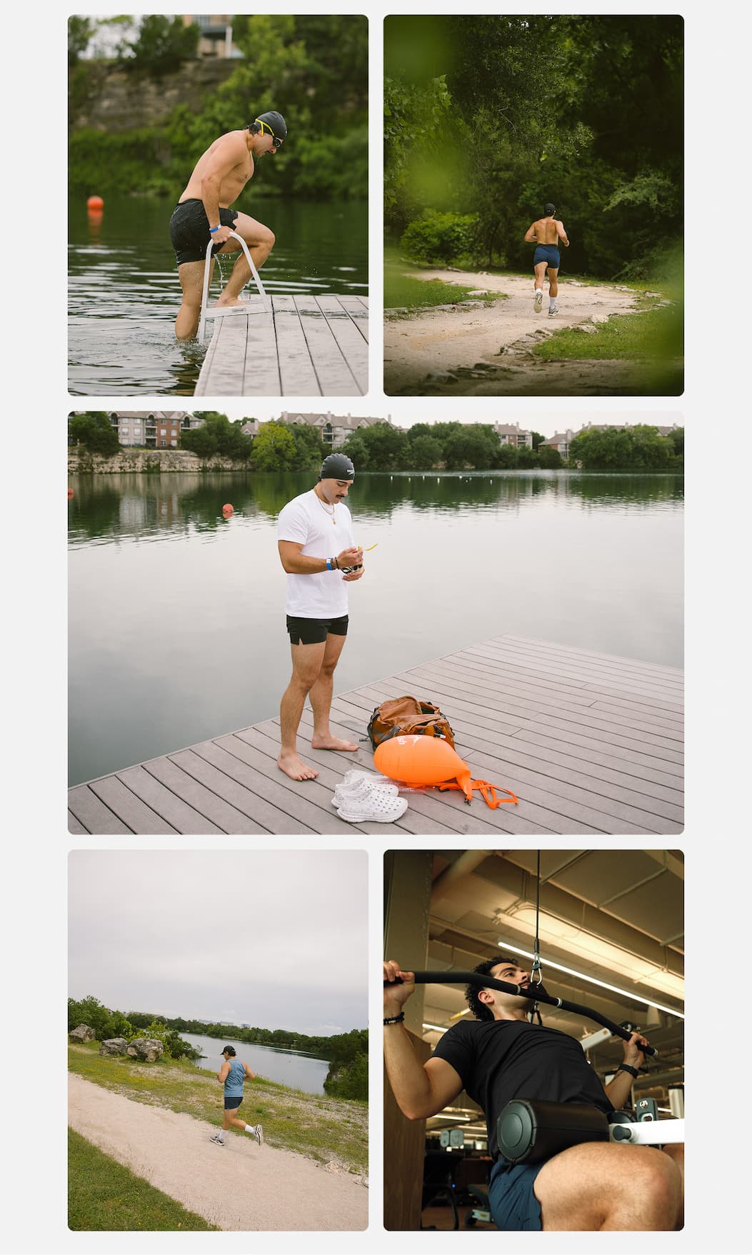 Photo Collage of Athlete Luis Montoya
