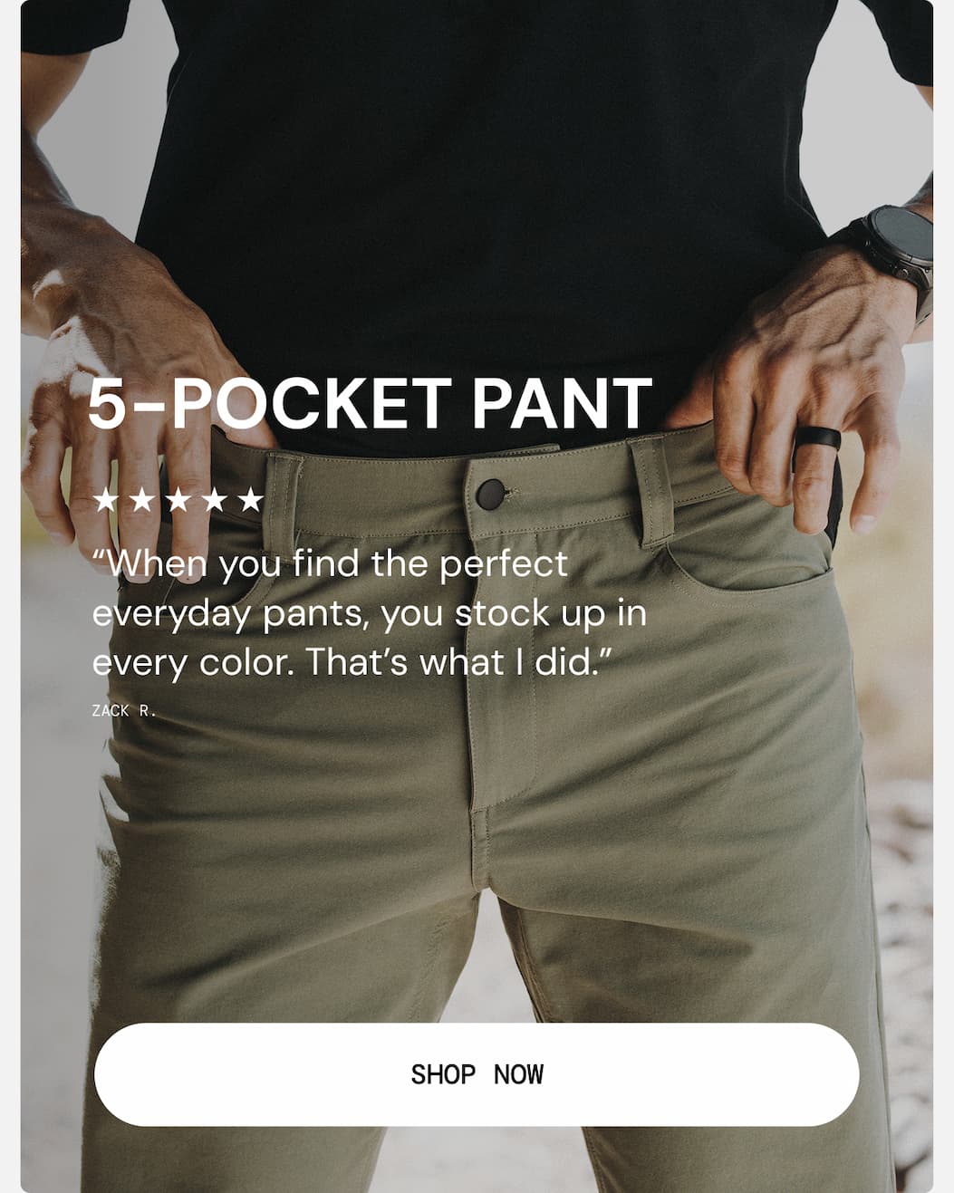 Shop the Five Star Reviewed 5-Pocket Pant