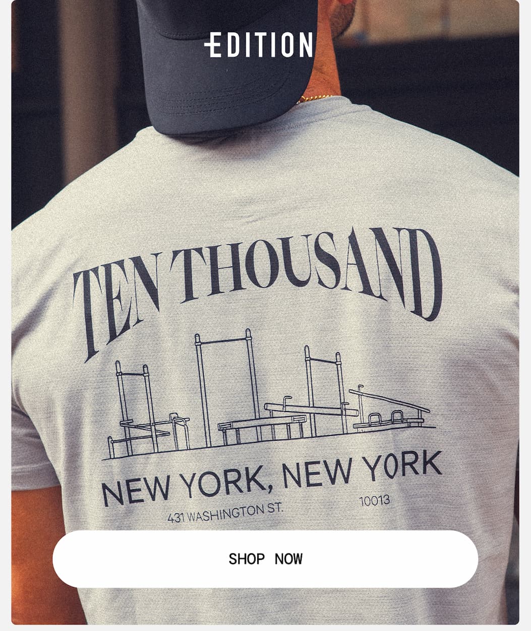 Hero Image: Dan wearing New Home Turf Edition Interval Tee