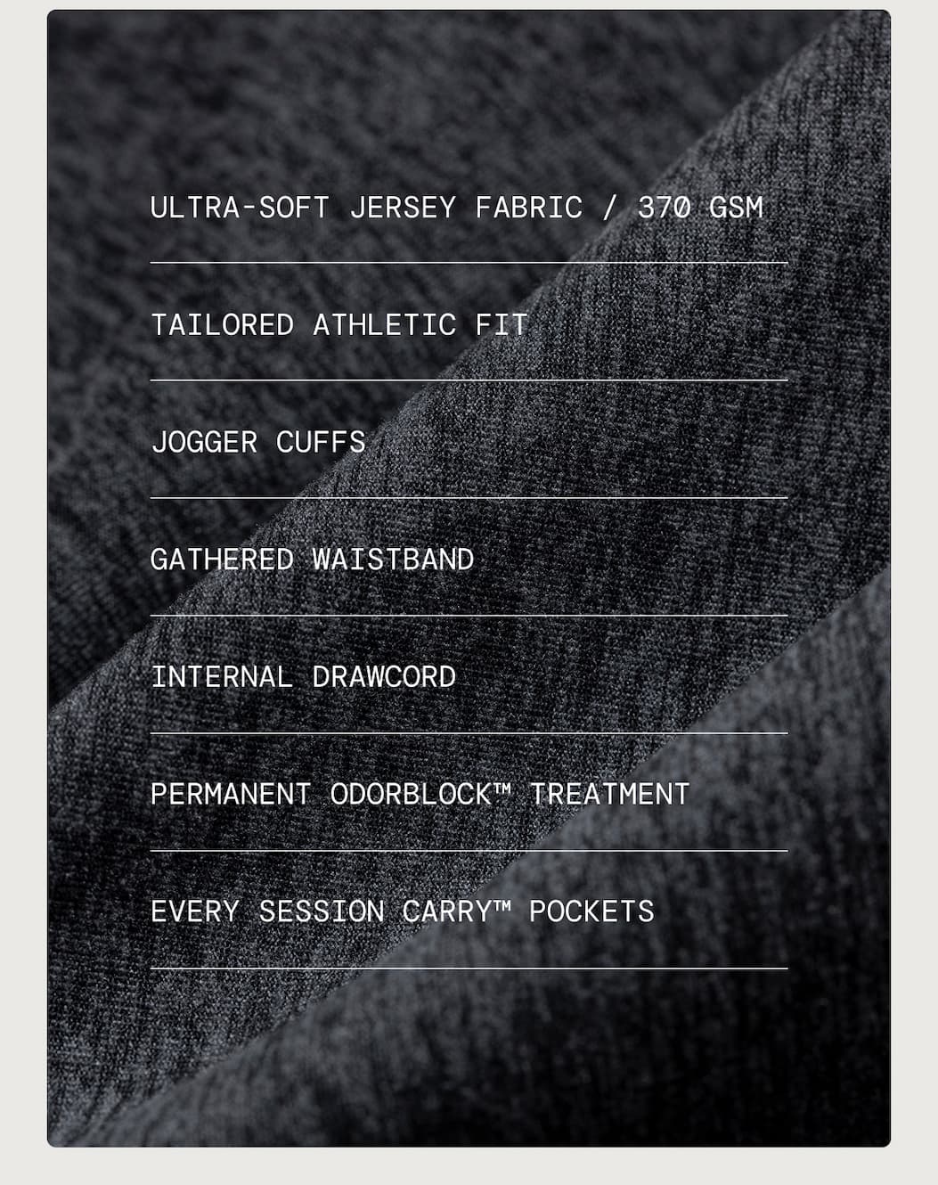 Reset Jogger Spec Sheet