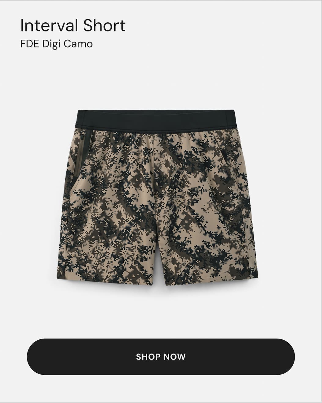 FDE Digi Camo Interval Short