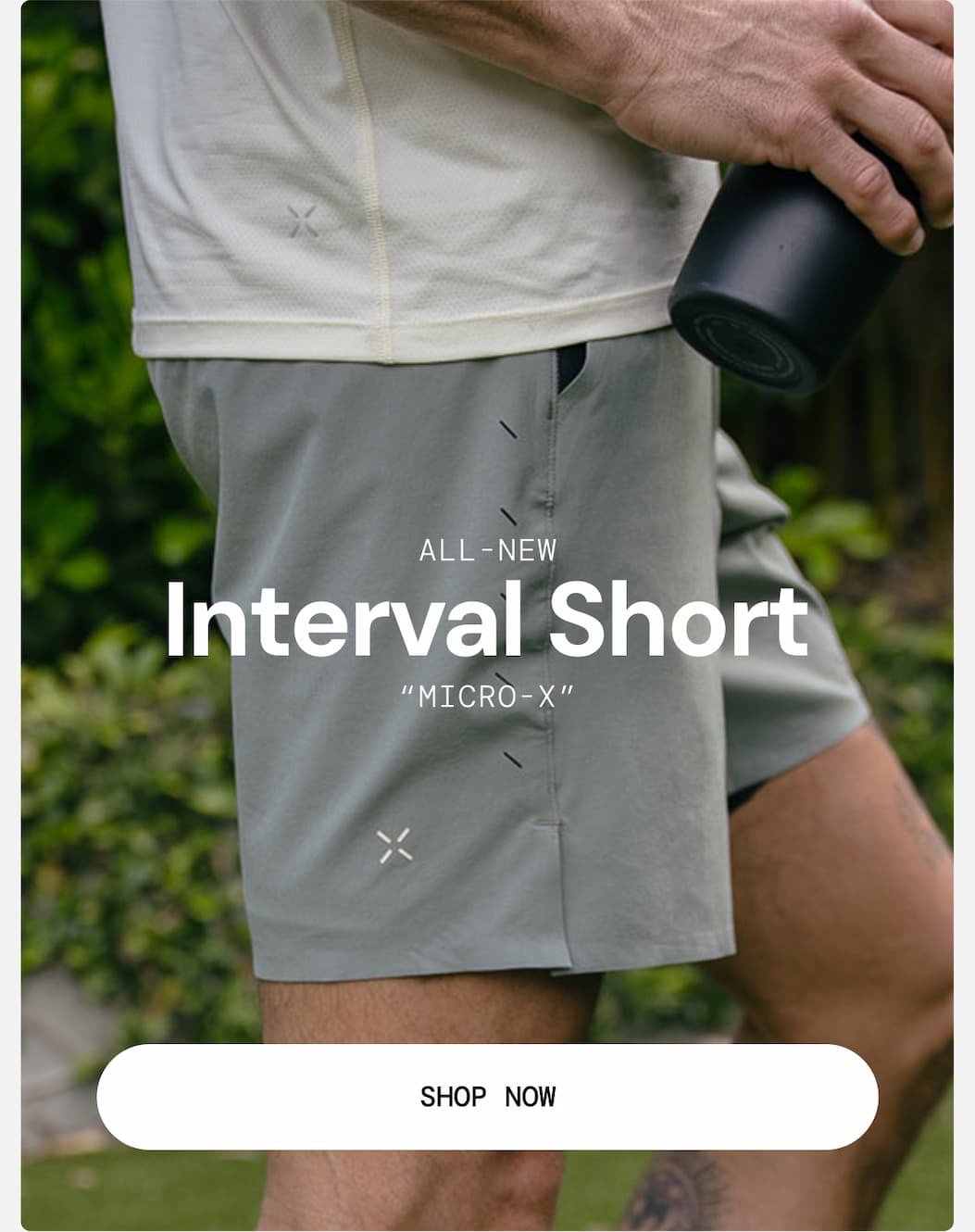 All-New: Micro-X Interval Training Short. A new signature logo version of our all-time bestseller