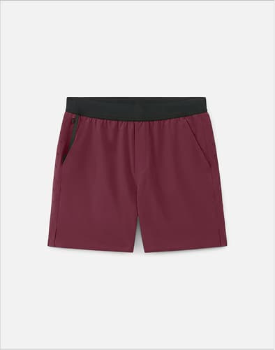 Shop Maroon Red Interval Short