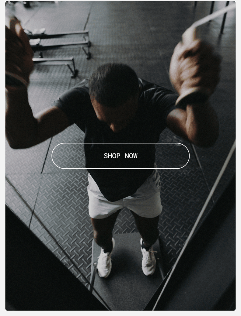 Gif showing gym workout in Interval Shirt