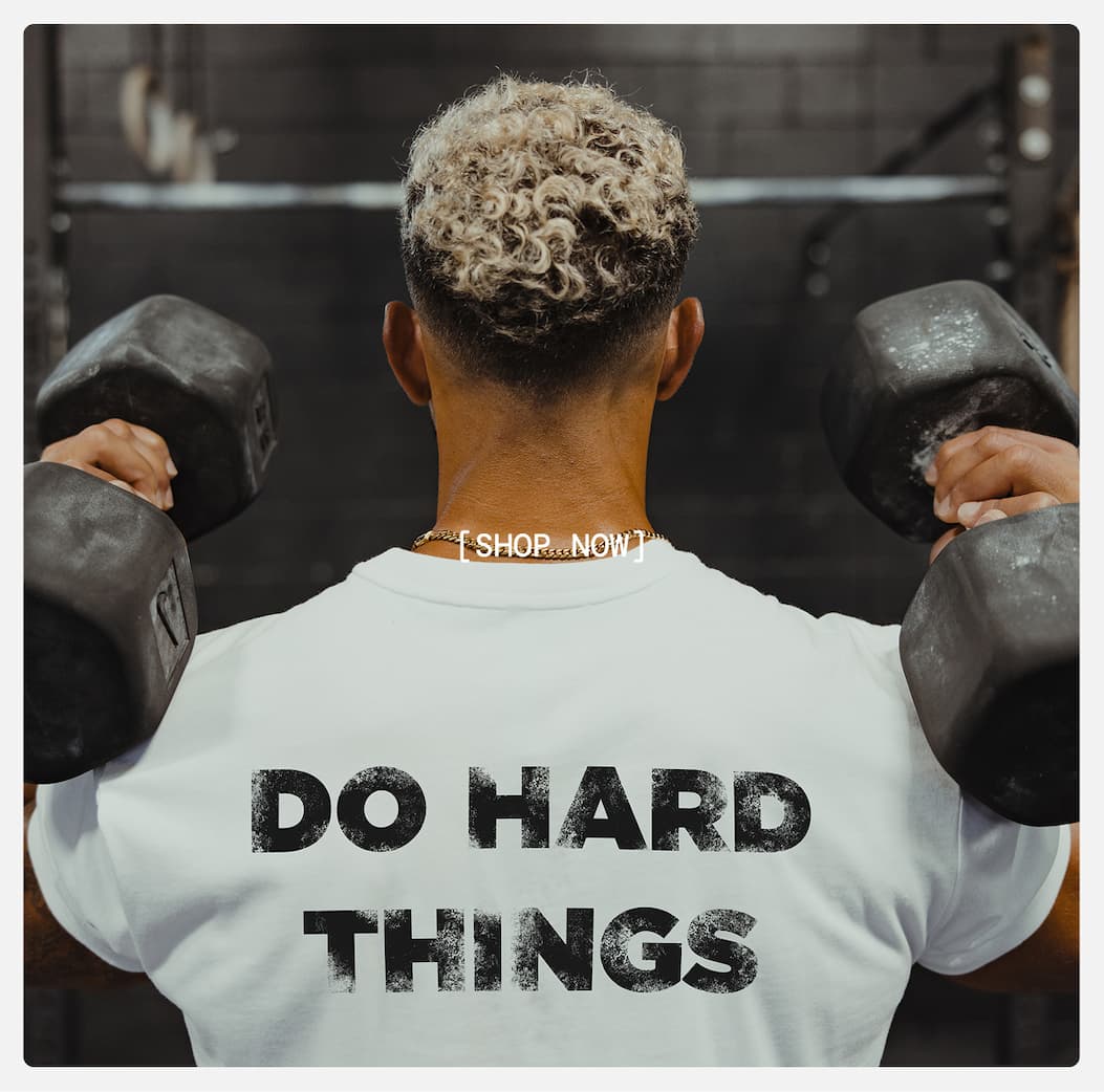 Gif showing Front and Back of DHT Edition White Core Tee