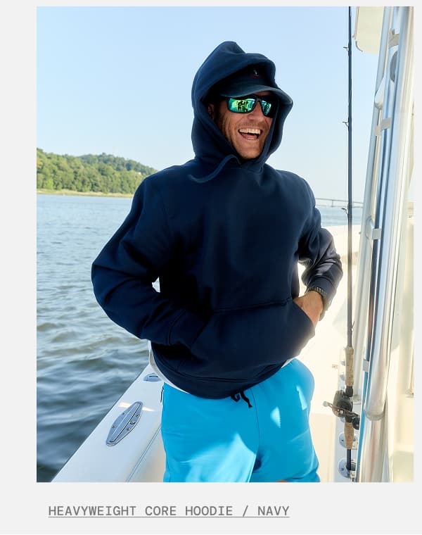 Shop Navy Heavyweight Core Hoodie