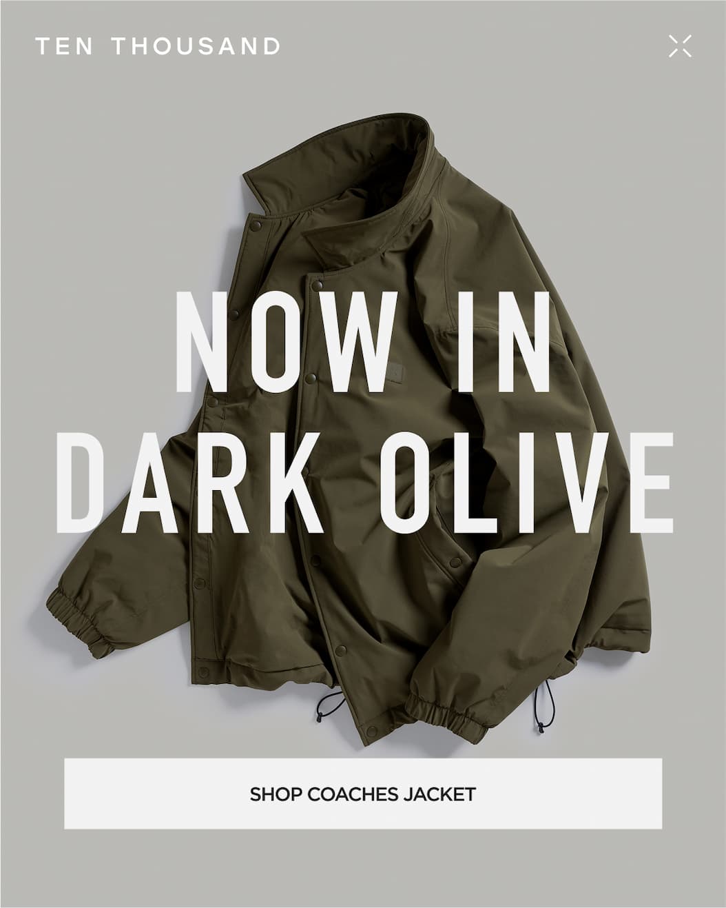 NOW IN DARK OLIVE | SHOP COACHES JACKET