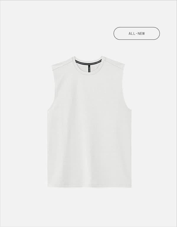 Product Image: Salt White Output Muscle Shirt