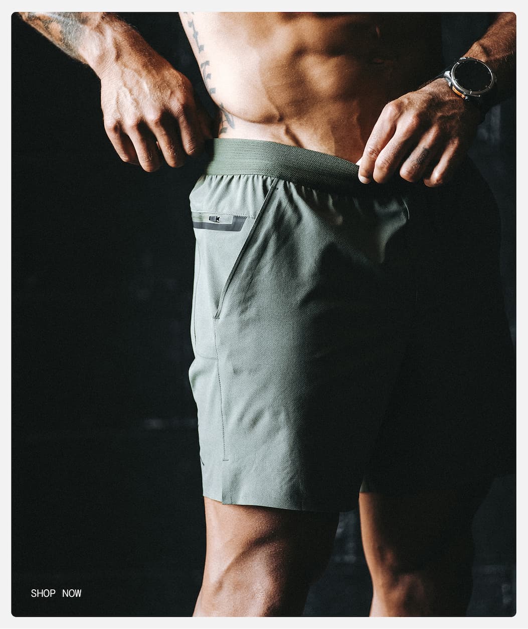 Hyrox Workout Image in Iron Grey Output Short