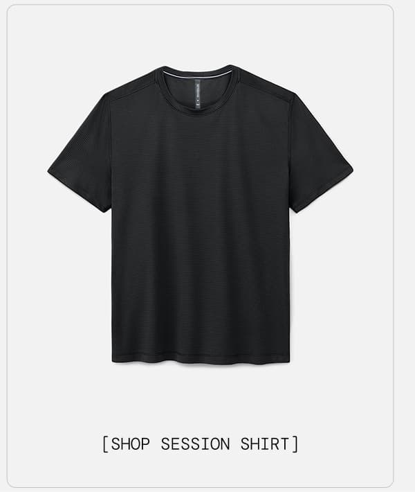 Shop Black Session Run Shirt