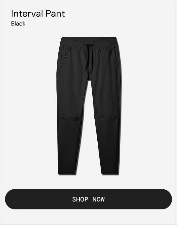 Black Interval Pant