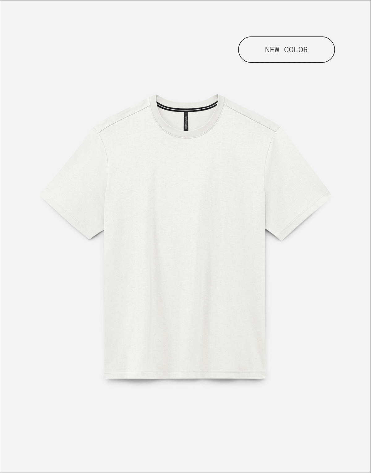 Stylized Laydown Image of Core Tee in Safari Green and Off White