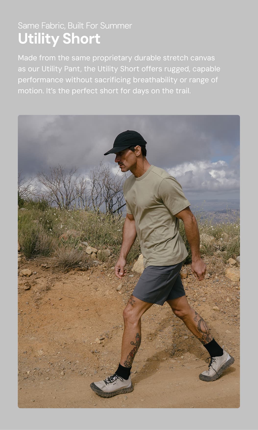 Same Fabric, Built for Summer: Utility Short