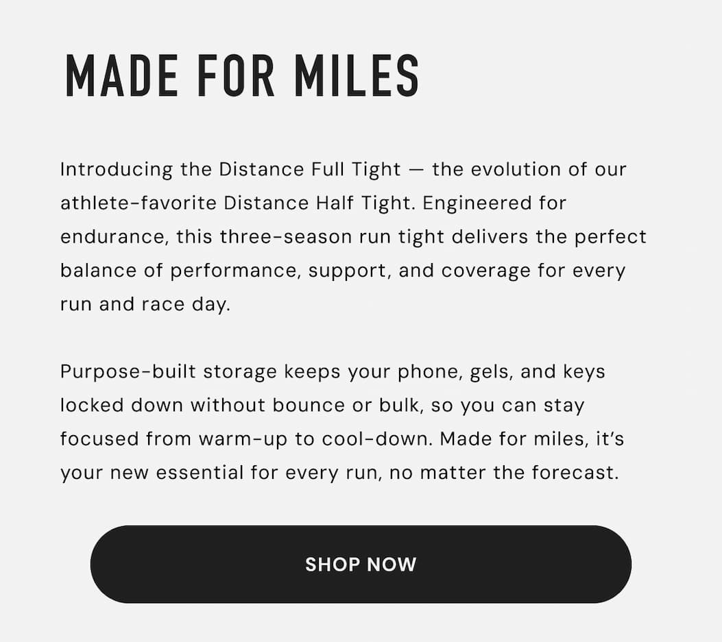 Made for Miles Made for Miles