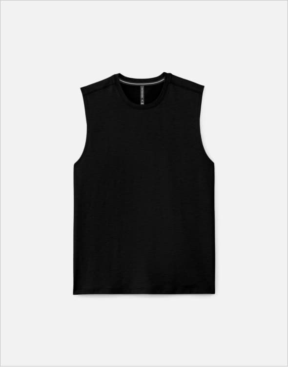 Shop The Black Interval Muscle Tee