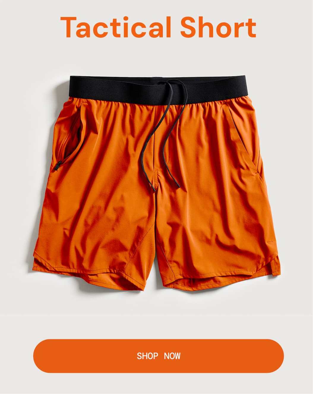 Shop 7" Lined Tactical Short in Solar Flare Orange
