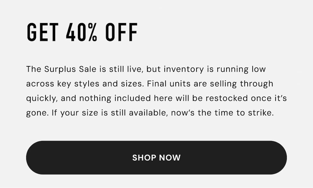 Get 40% Off