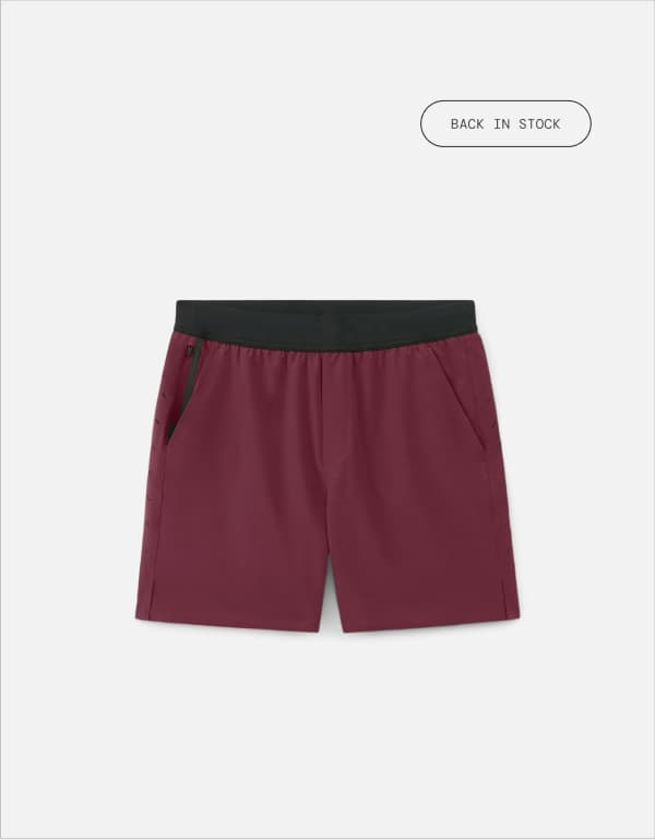 Shop Maroon Red Interval Short