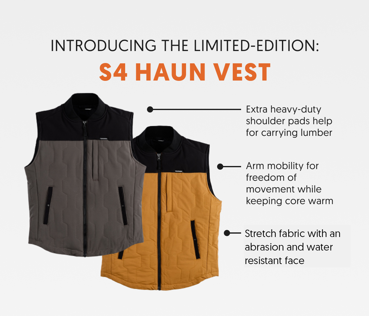 Back in stock!!! Limited Edition Haun Vest Truewerk