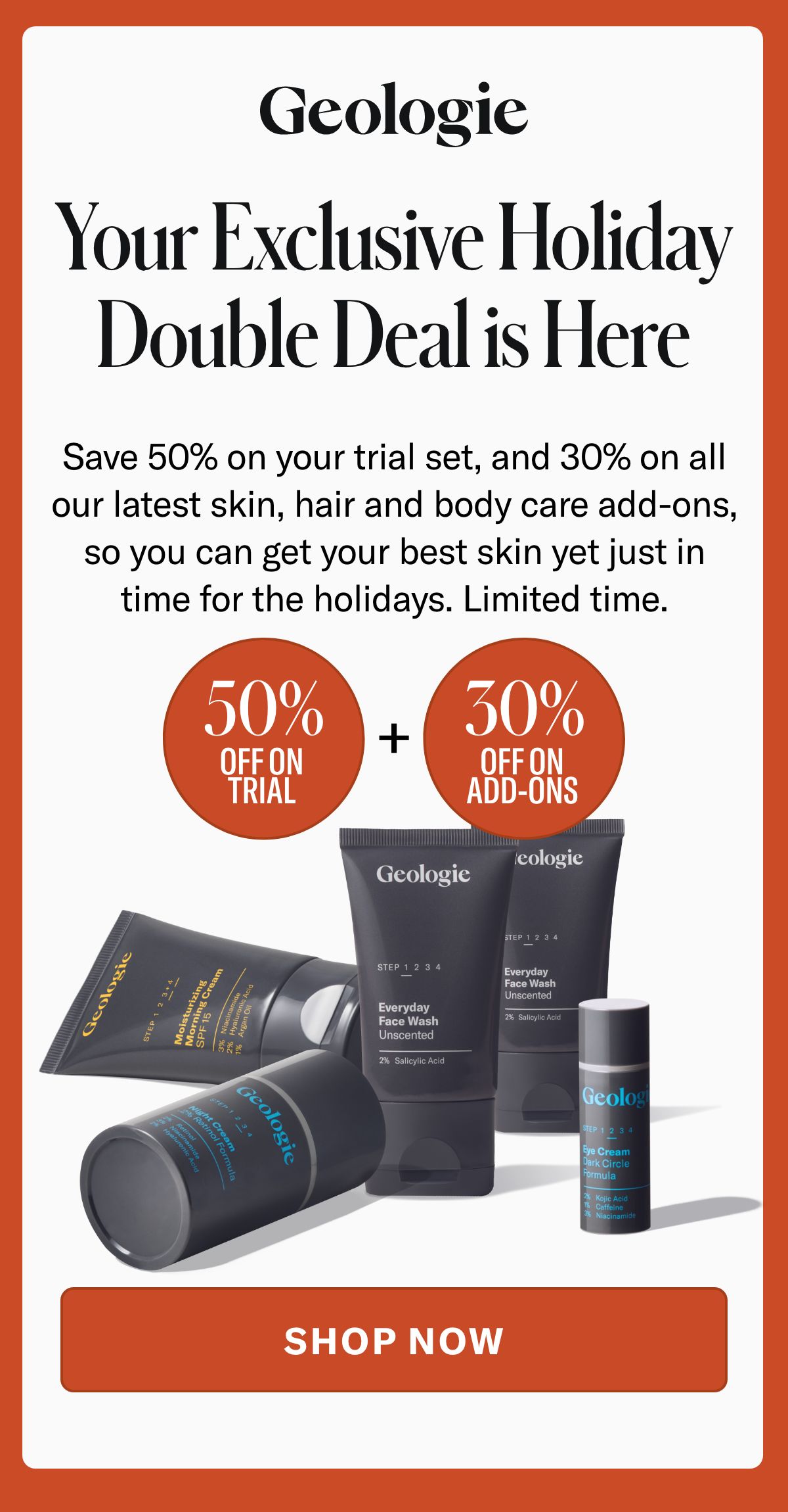 👉Here’s that discount you wanted Geologie