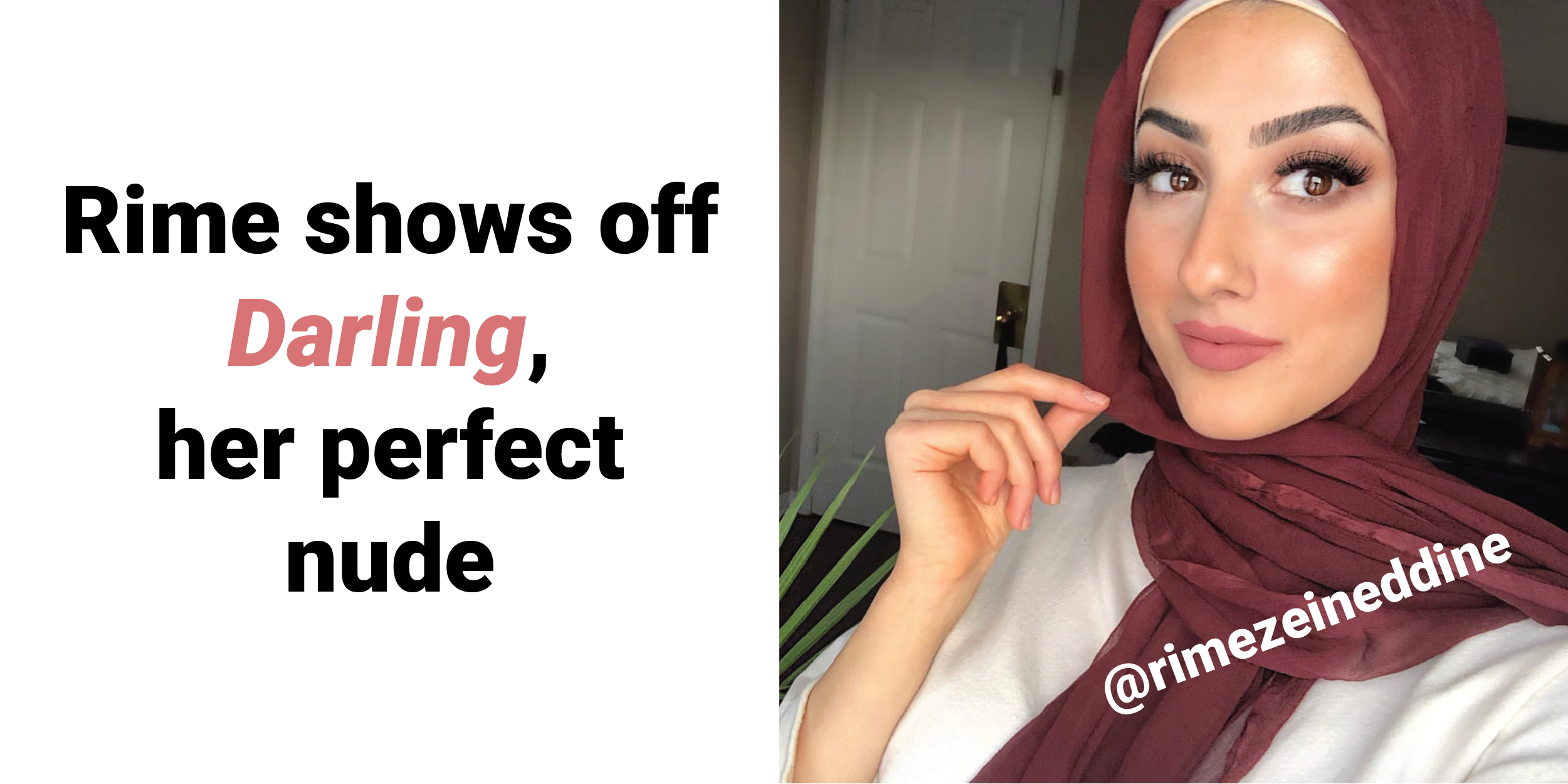 Rime shows off Darling, her perfect nude
