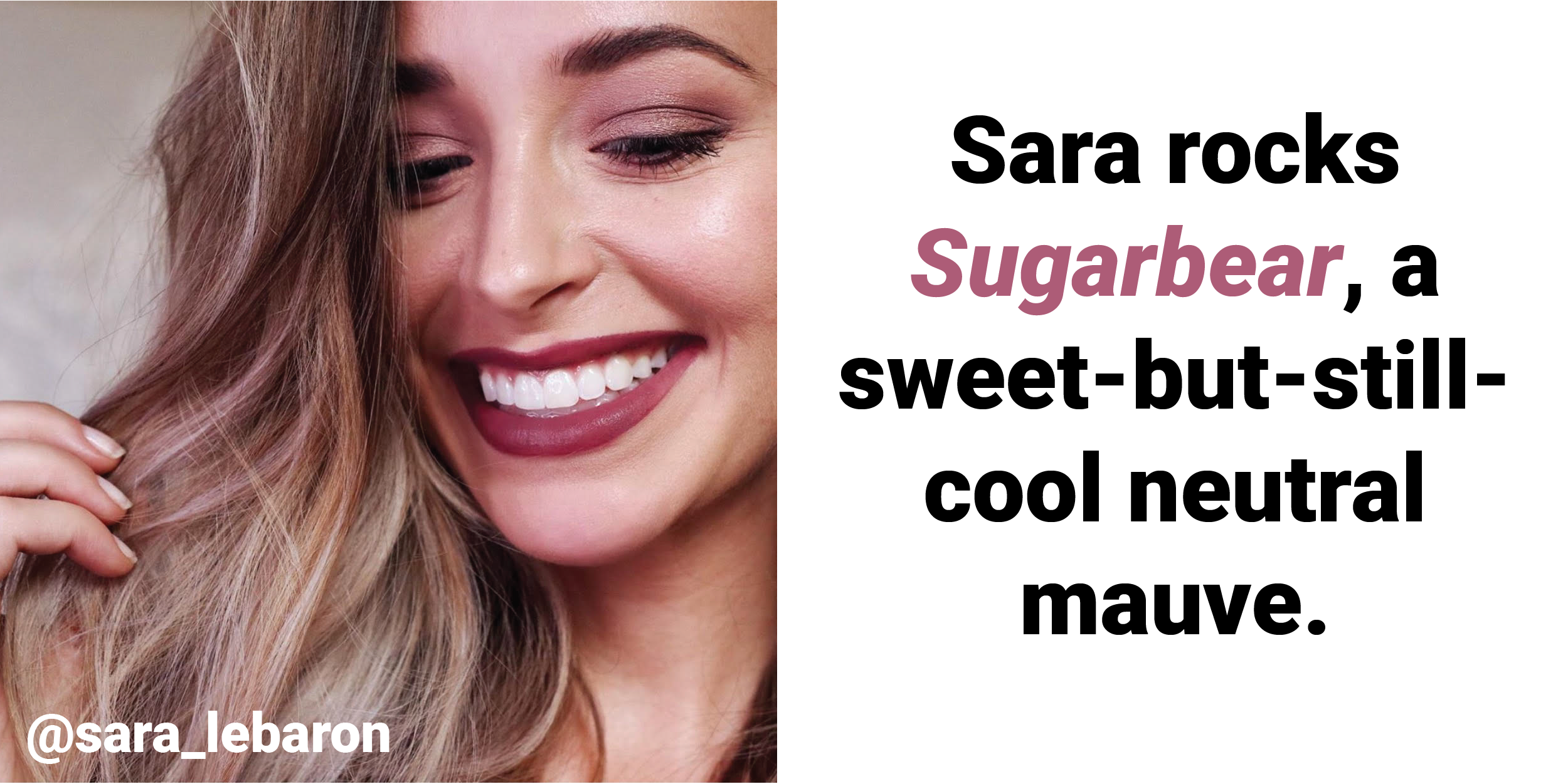 Sara rocks Sugarbear