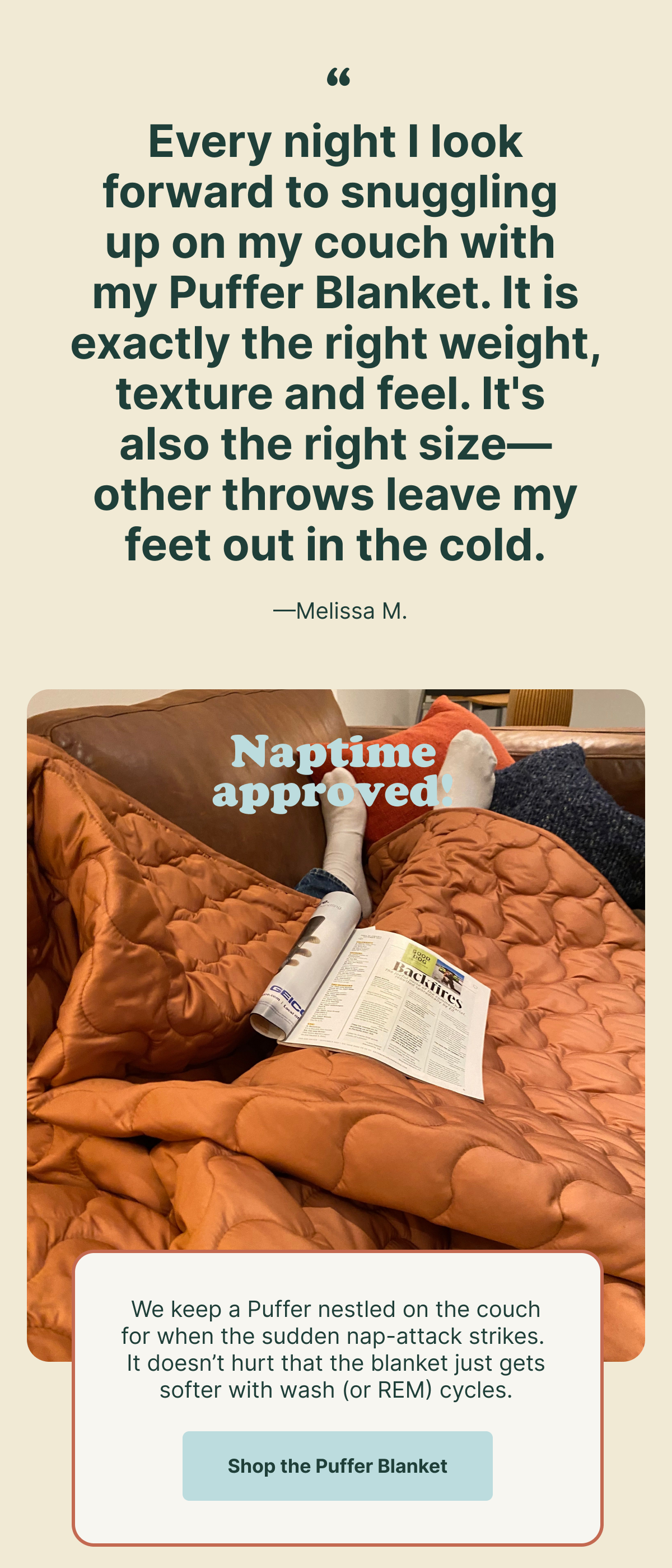 Shop the Puffer Blanket