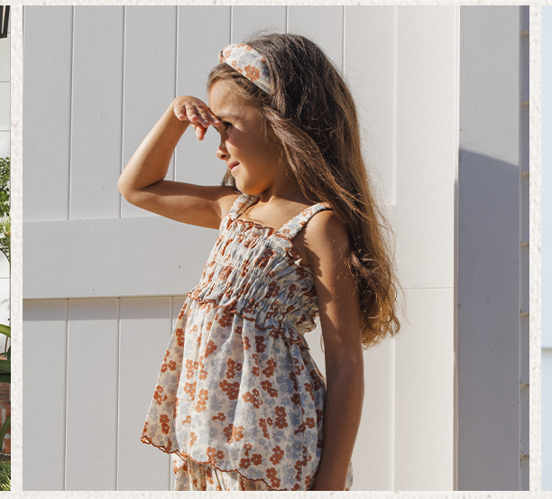 Smocked Tank Americana Floral