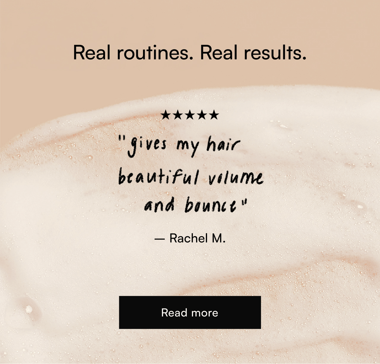 Volumizing routine reviews