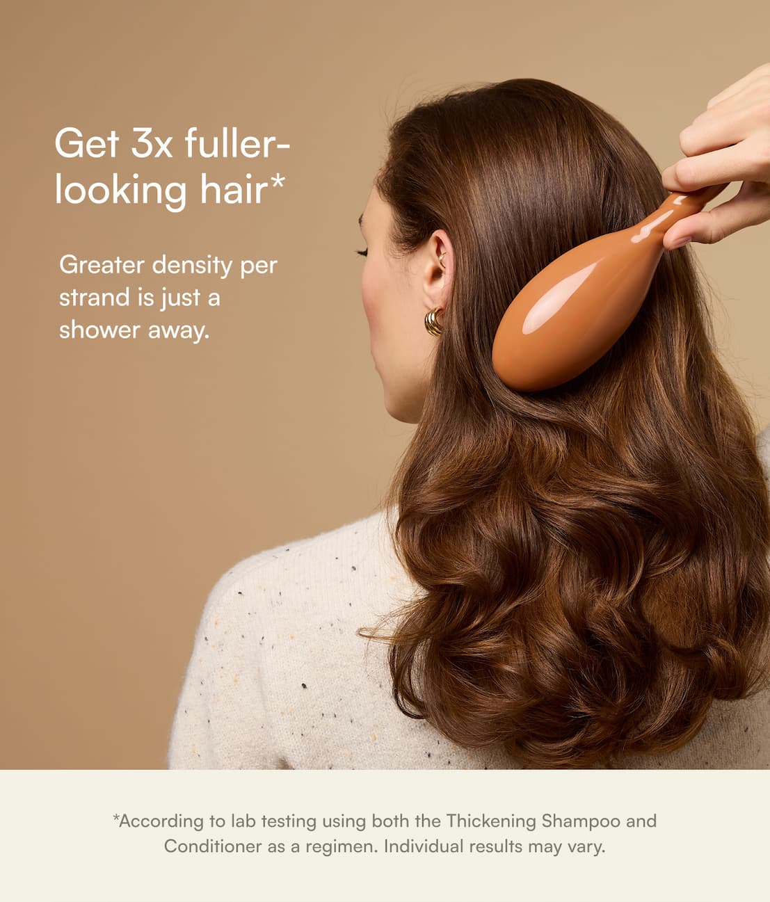 Thickening routine delivers 3x fuller-looking hair
