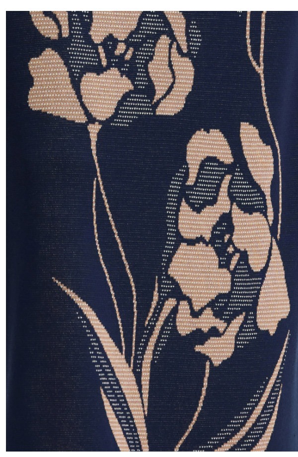 Floral Jacquard Soft Knit Top