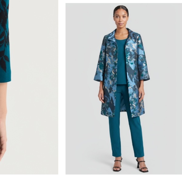 Abstract Jacquard Woven Topper