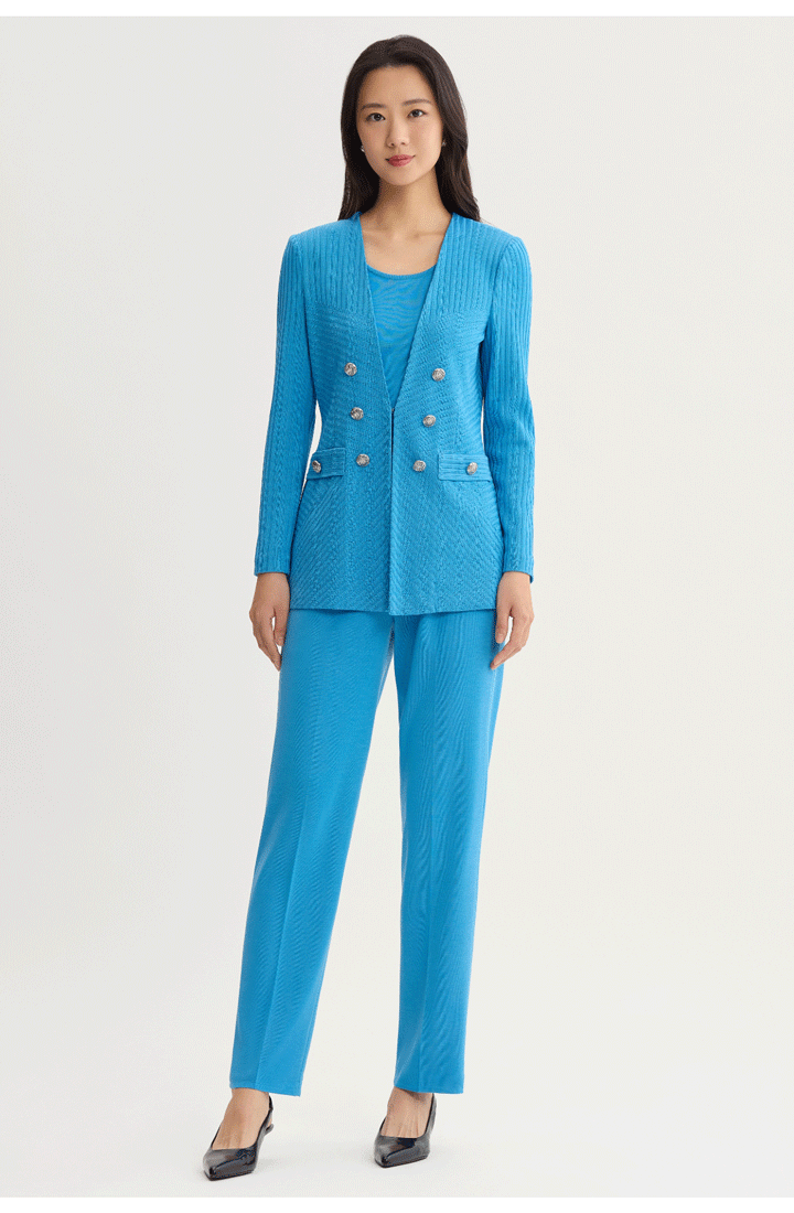 Textural Tonal Knit Jacket