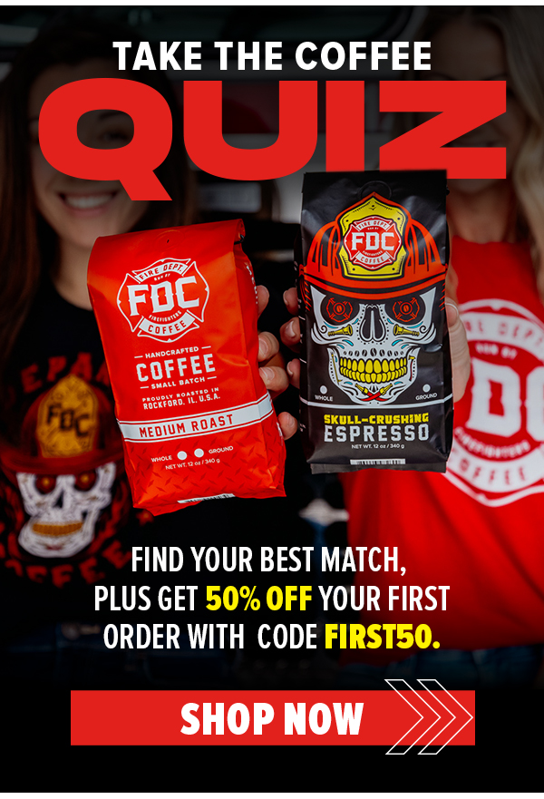 Take the coffee quiz and find best coffee subscription you and your crew. Get 50% off your first subscription order with code FIRST50.