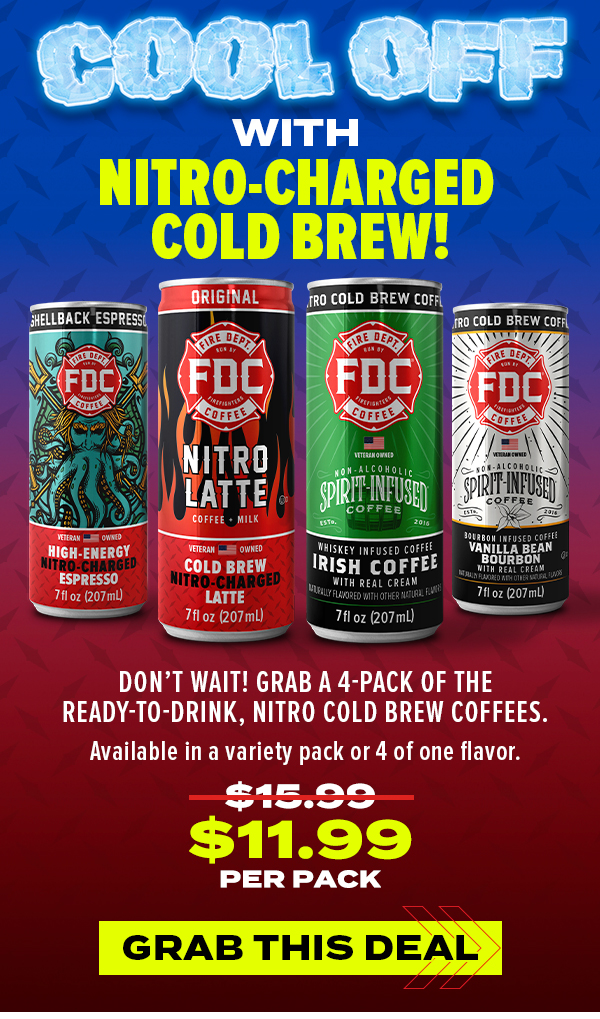 🥶 ICE COLD DEAL ReadyToDrink Cold Brew Coffee Fire Department Coffee