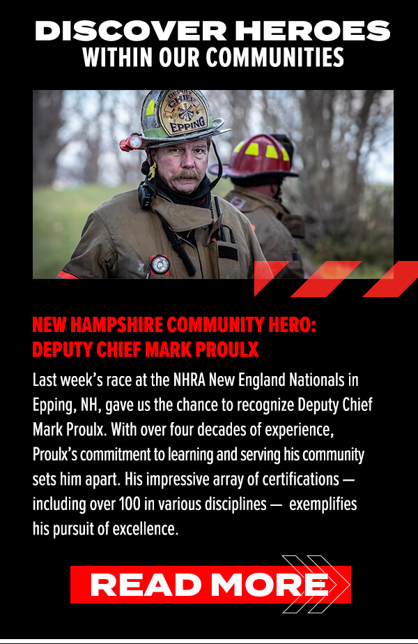 Celebrating Heroes in Our Communities at NHRA Races Fire Department