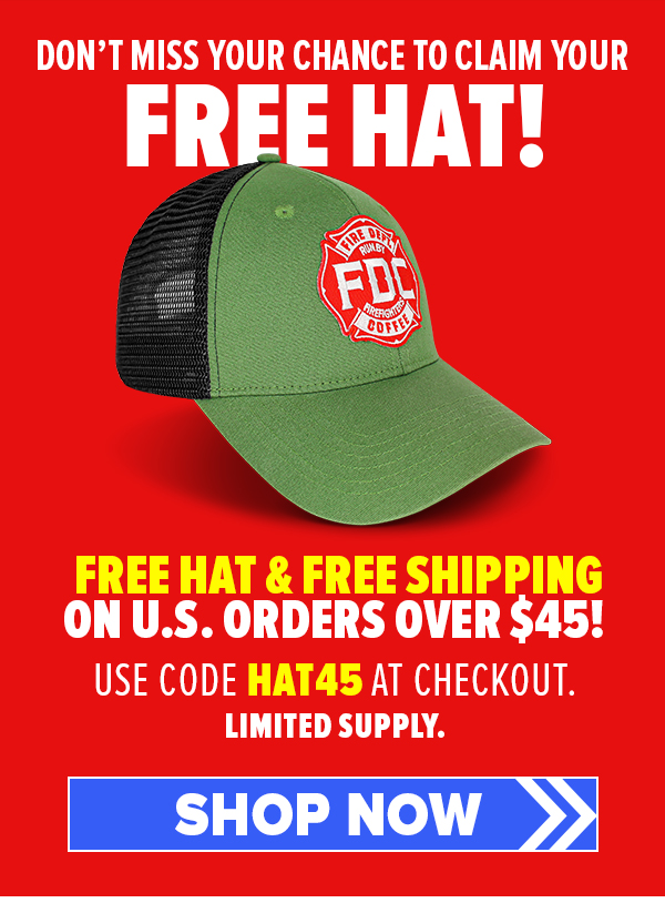 Spend $45 and automatically get Free Shipping. Or spend $55 and get free shipping and a free hat. Use code HAT55 at checkout. Free Shipping available for U.S. orders only.