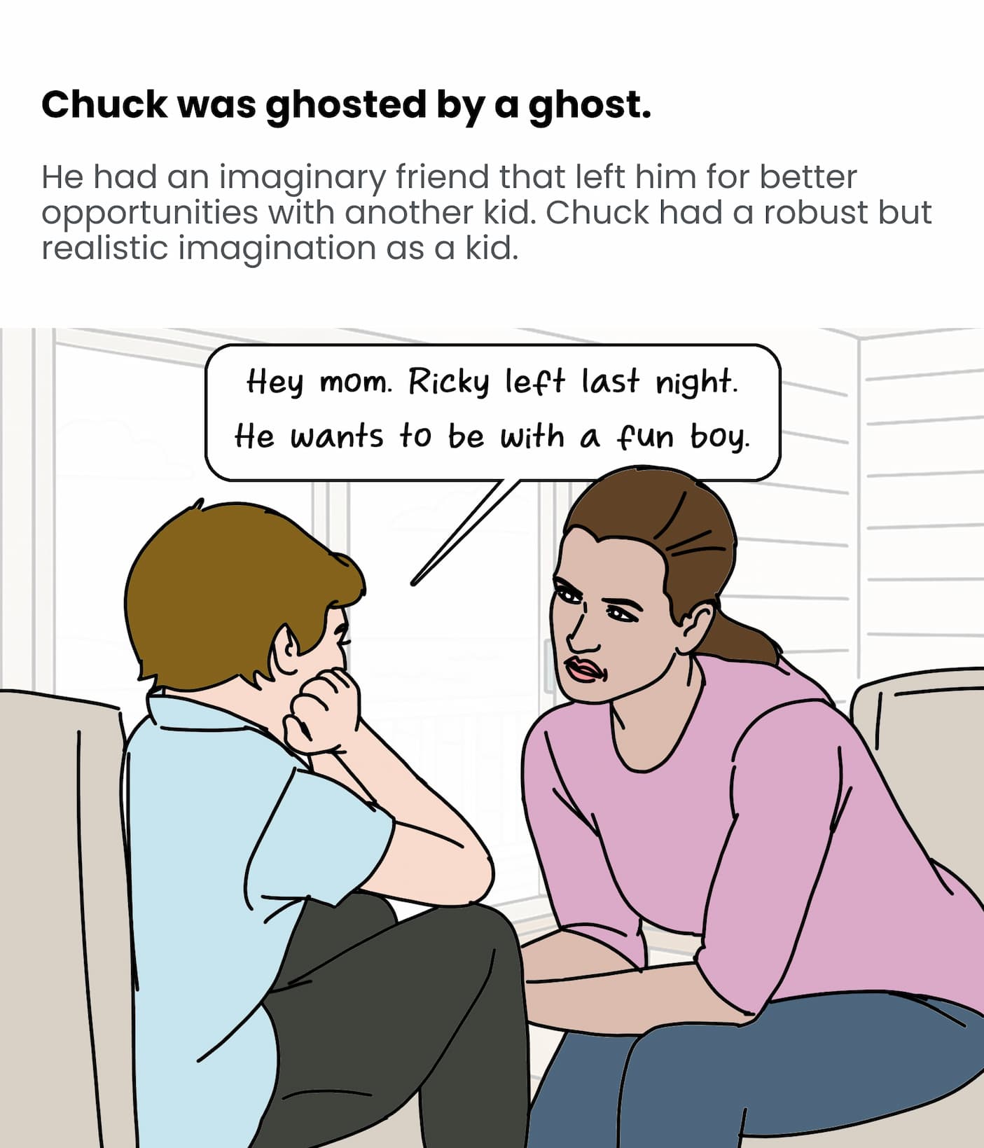 Chuck's ghost even ghosted him