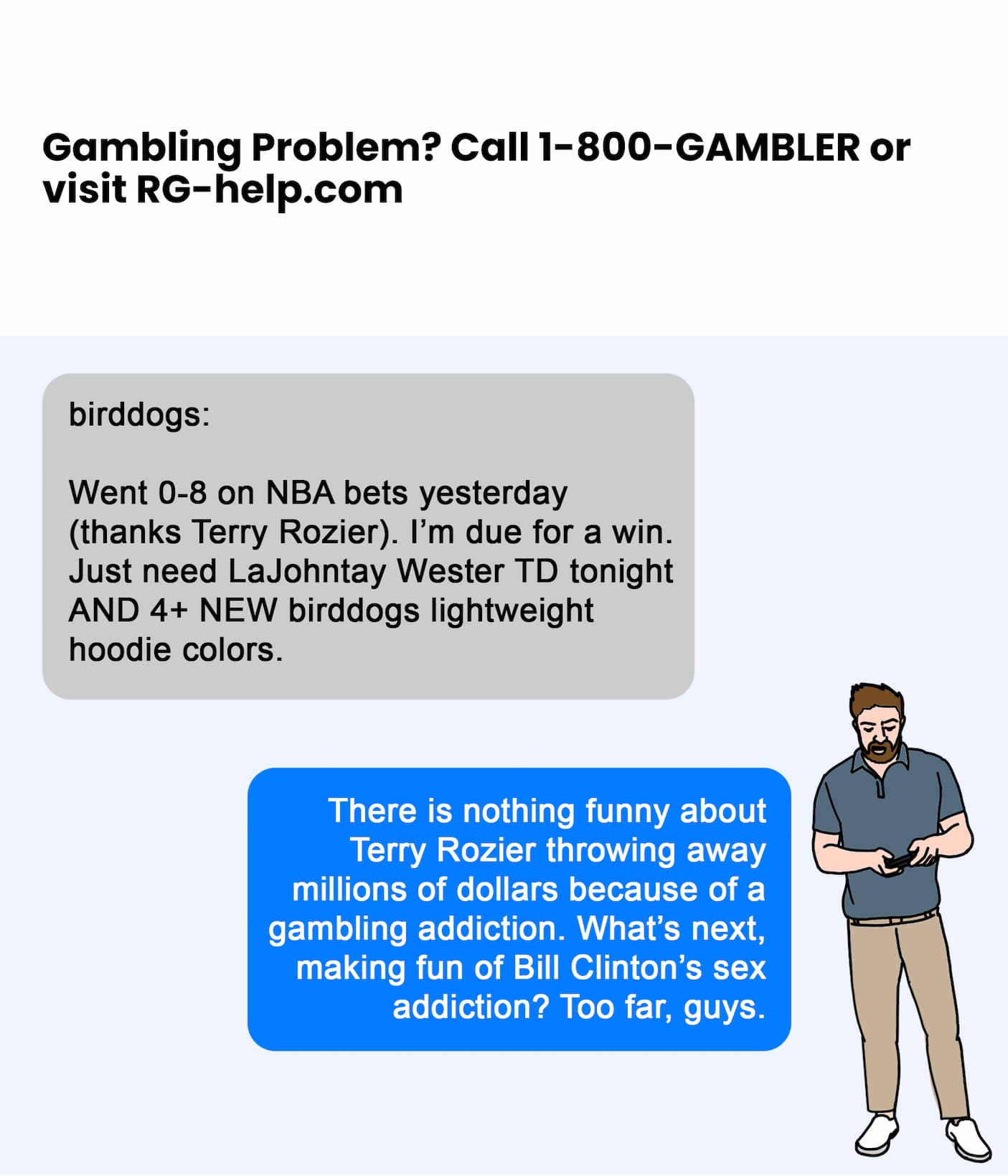 Please wager responsibly