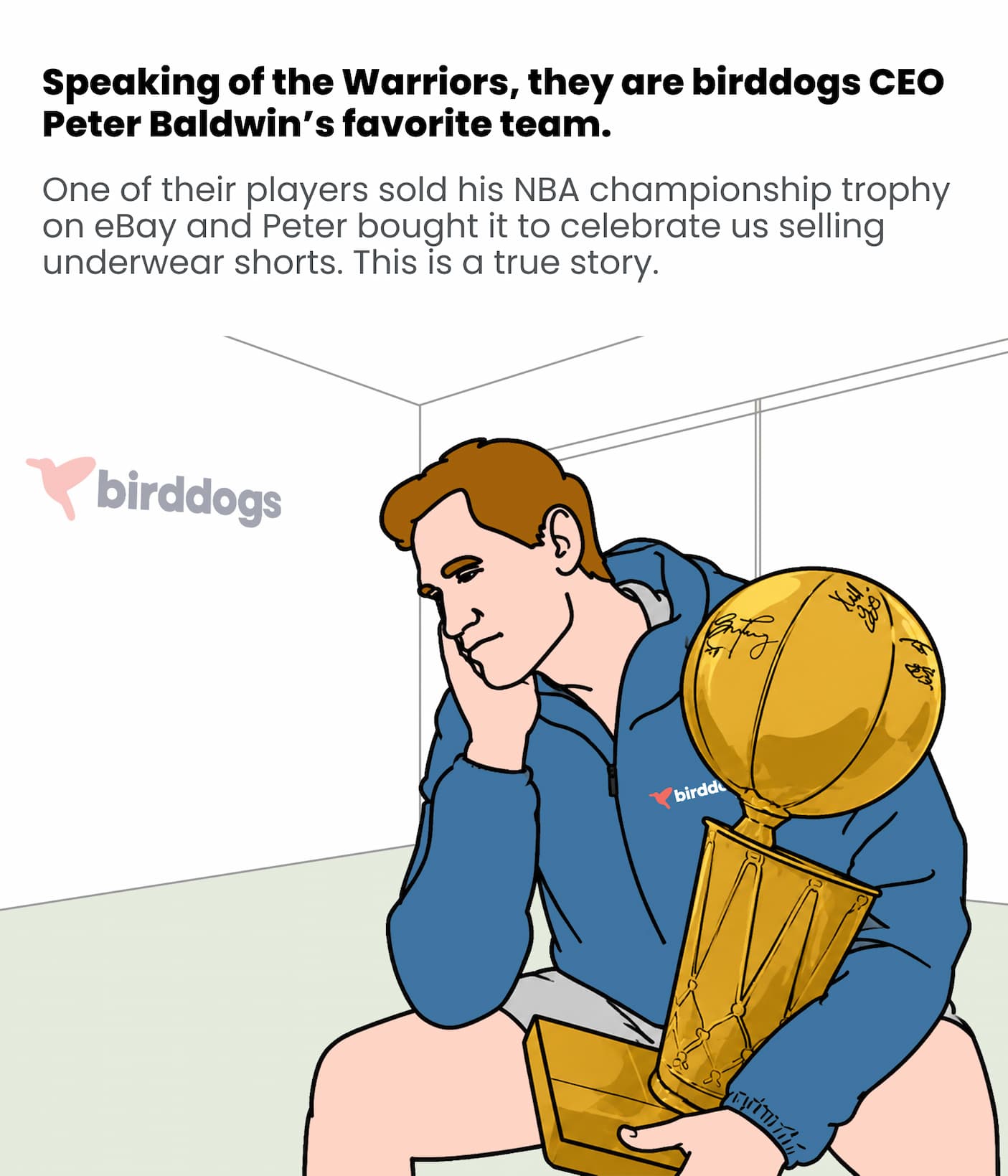 Peter likes the Warriors