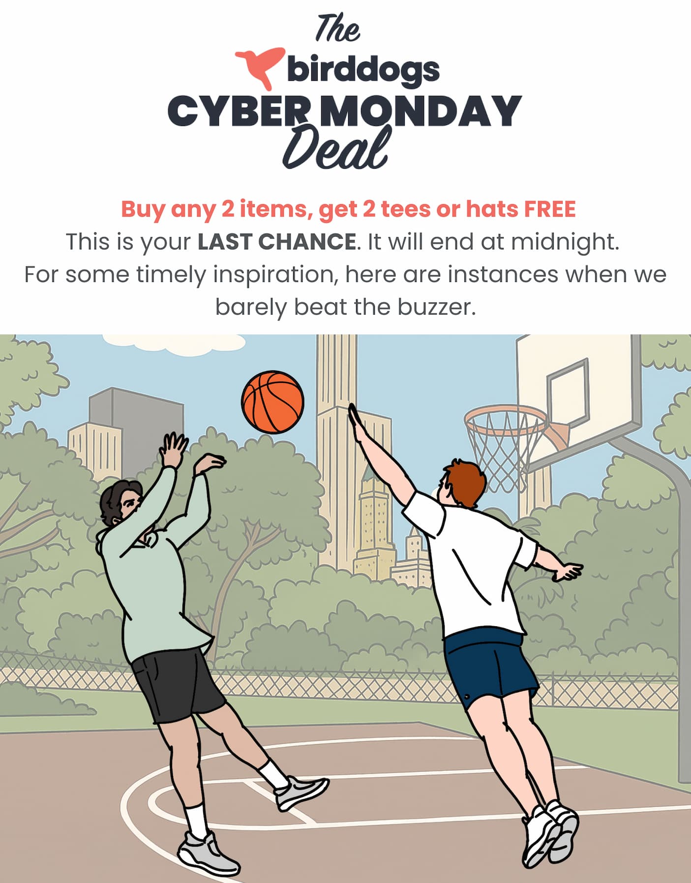 Buy Any 2 Items, Get 2 Tees or Hats FREE