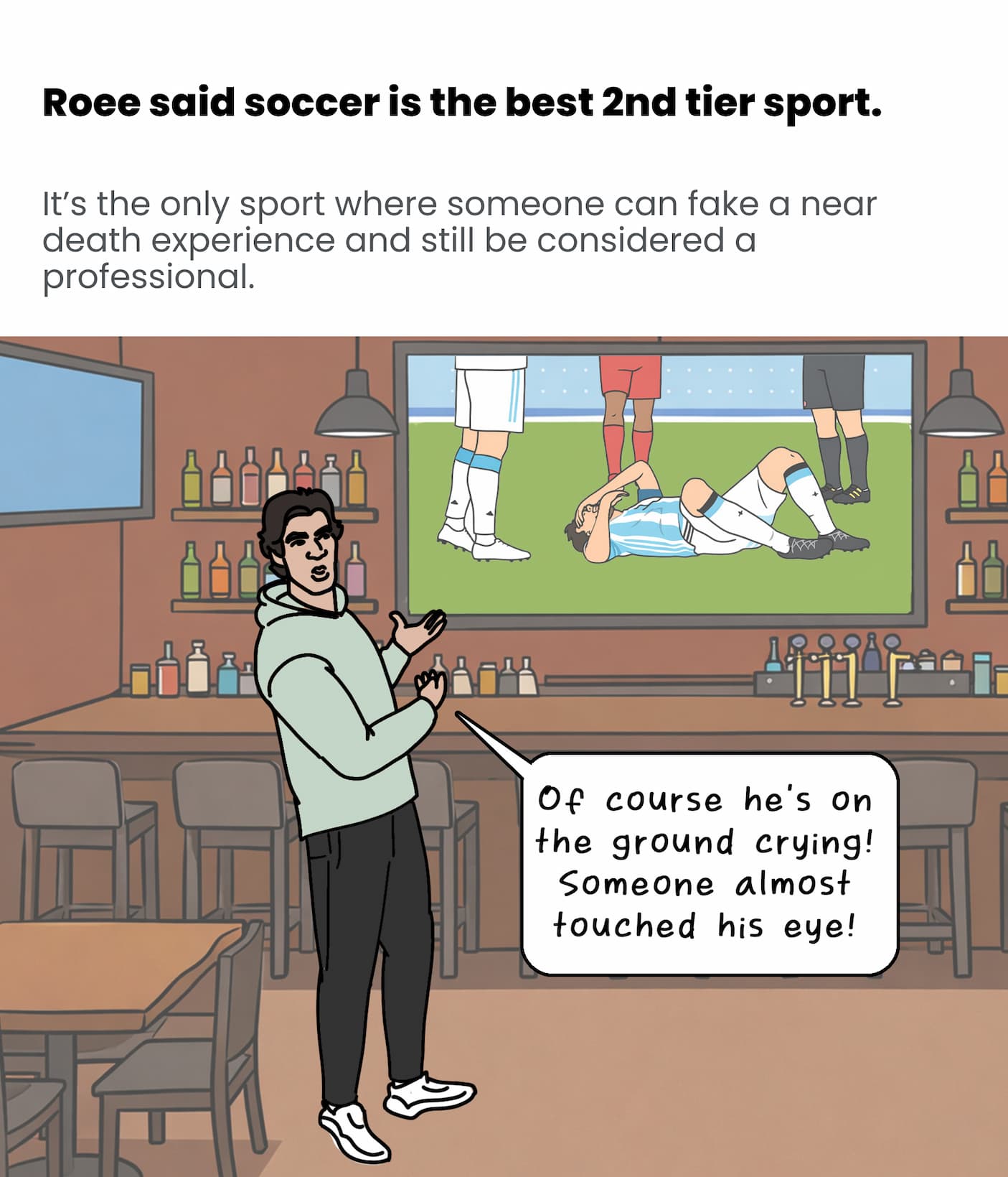 Roee's said soccer is the best 2nd tier sport